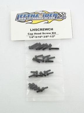 Lefthander-RC 4-40 Steel CAP HEAD Screw Kit