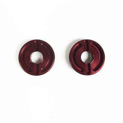 GFRP Rear Wheel Spacers (Thin) (2) RED