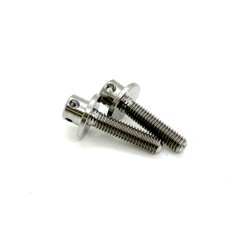 Custom Works Silver Titanium Wing Mount Bolts