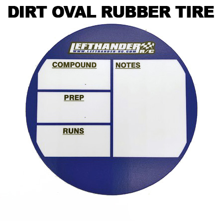 Lefthander-RC Tire Tube Decal for Dirt Oval Rubber Tire Tubes (1